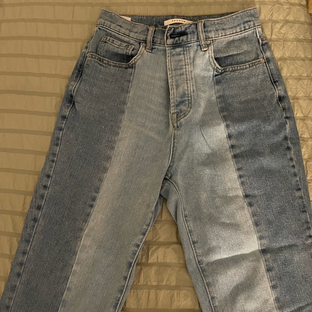 Two-tone PacSun high rise jeans
